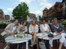 op een Eindhoven's terras