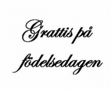 Grattis på födelsedagen